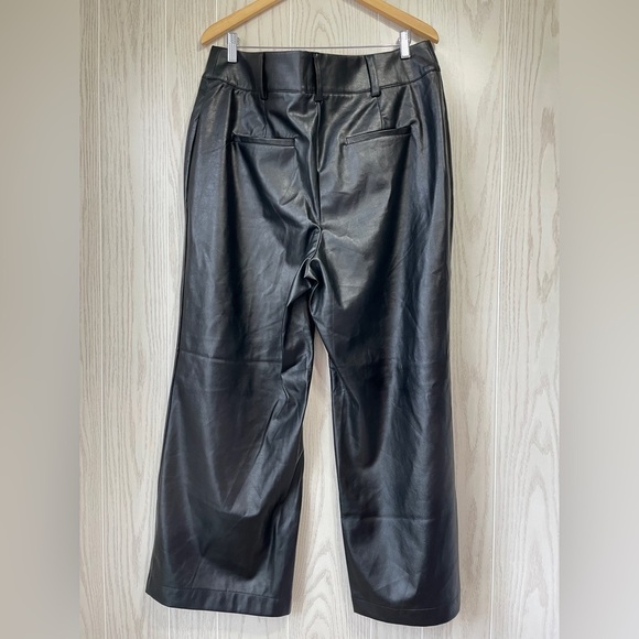 New York & Co. Black Faux-Leather Pant Size 16 NWT - Picture 3 of 3